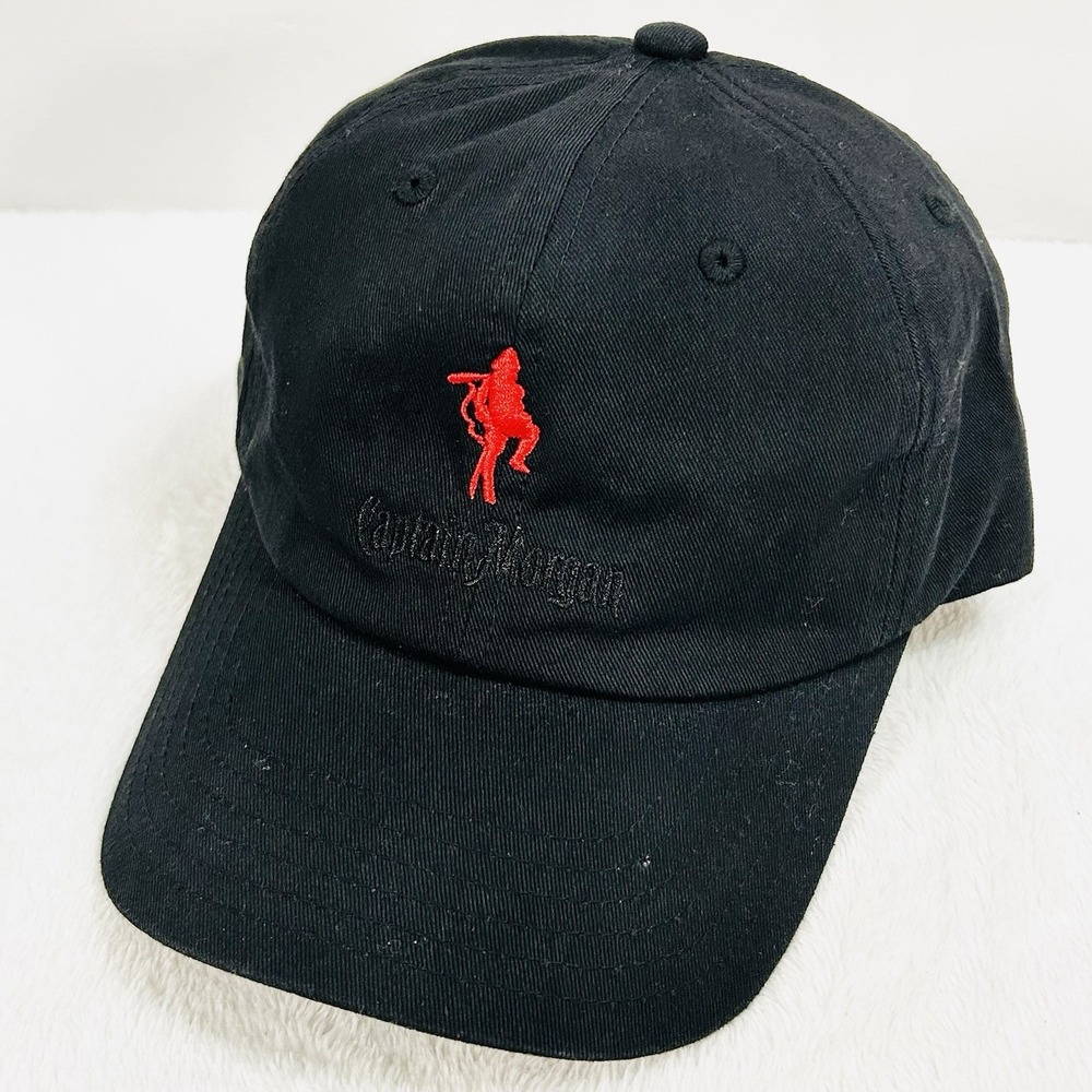 Captain Morgan Logo Drink Hat Cap Adjustable Strapback‎ Black Outdoors Casual